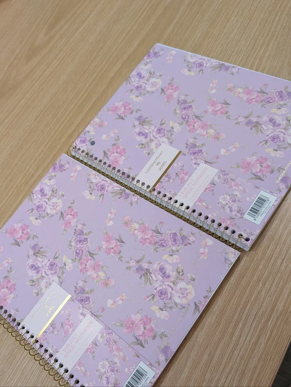 LoveShackFancy x Target - Yoobi Happy Thoughts Wide Ruled Notebook Hibiscus